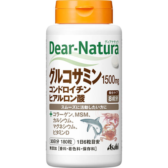 Asahi Group Foods , Dear-Natura Glucosamine, Chondroitin, Hyaluronic acid 180 tablets (30 days worth)