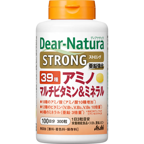Asahi Group Foods Co., Ltd. Dear-Natura Strong 39 Amino Multivitamin & Mineral 300 tablets (for 100 days)