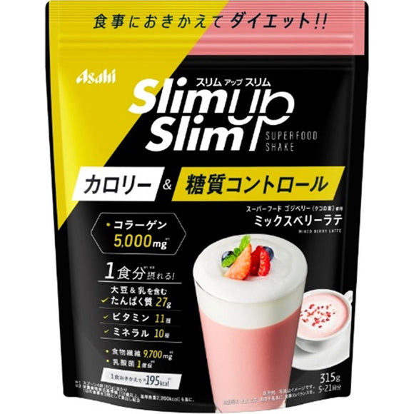 Asahi Group Foods Co., Ltd. Slim Up Lactic Acid Bacteria + Mixed Berry Latte 315g