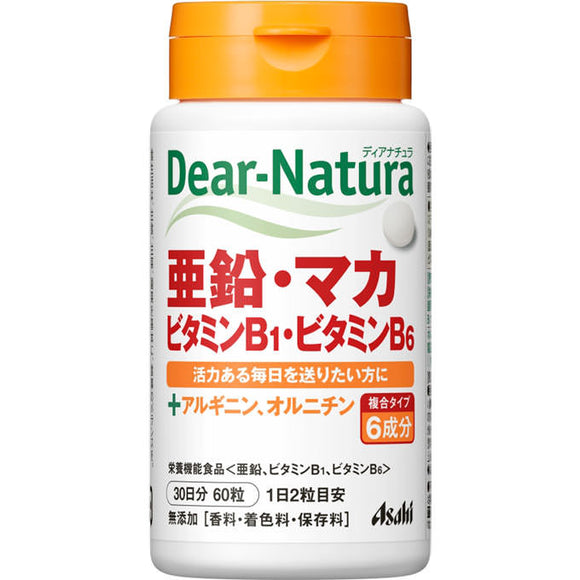 Asahi Group Foods Co., Ltd. Dear-Natura Zinc / Maca / Vitamin B1 / B6 60 tablets (30 days)
