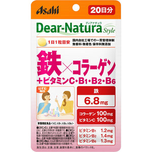 Asahi Group Foods Co., Ltd. Dear-Natura Style Iron x Collagen 20 tablets (for 20 days)