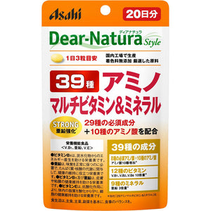 Asahi Group Foods Co., Ltd. Dear-Natura Style 39 kinds Amino Multivitamin Mineral 60 tablets (for 20 days)