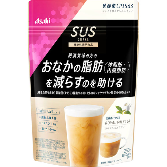 Asahi Group Foods Co., Ltd. SUS Lactobacillus CP1563 Shake Royal Milk Tea 250g