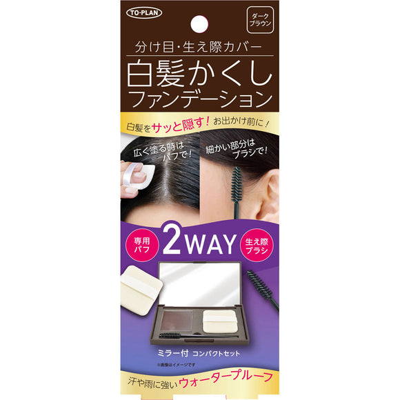 Tokyo Planning and Sales White Hair Hiding L Compact N Dark Brown