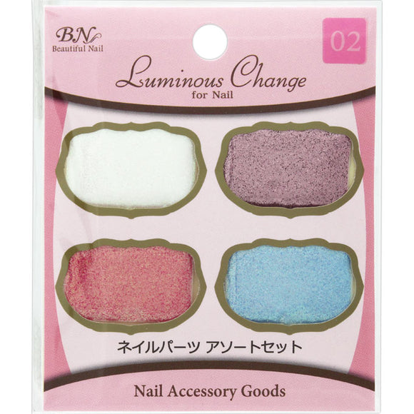 BN Luminous Change Nail Parts Assortment Set LCNA-02 Nail Art