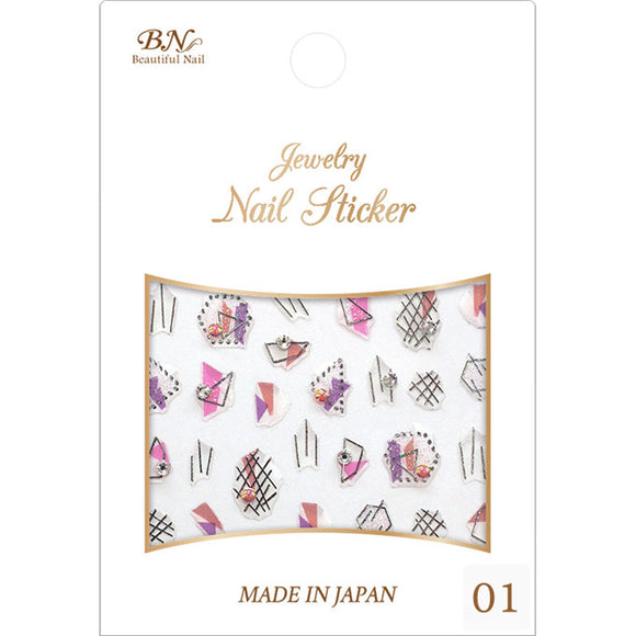 BN Jewelry Nail Sticker Icicle Pink Icicle Pink