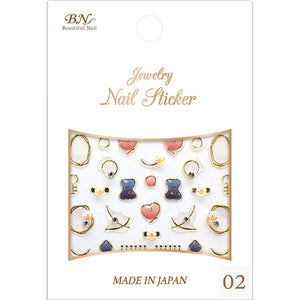 BN Jewelry Nail Sticker Metallic Cotton Metallic Cotton