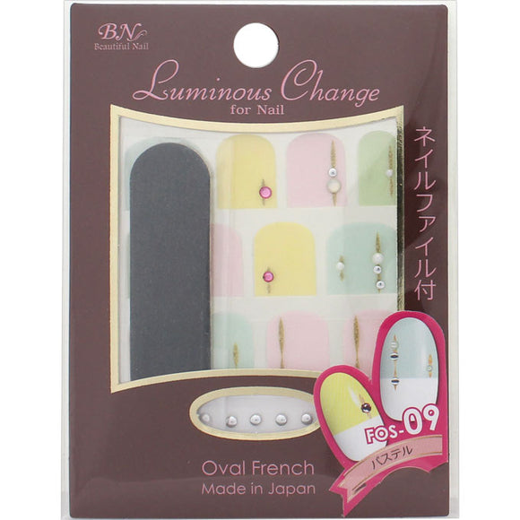 BN Luminous Change for Nail Oval French FOS-09 Ovalf