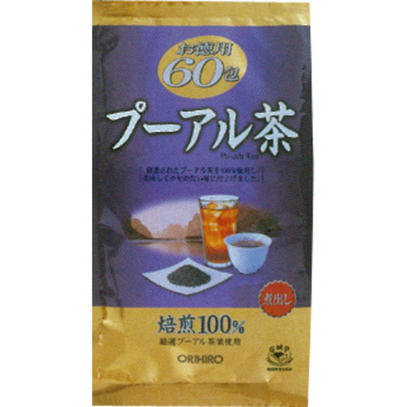 Orihiro 60 packs of economical Pu'er tea