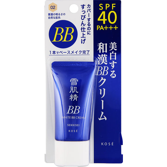 Kose Sekkisei White Bb Cream 02 Natural Skin Color With Normal Brightness 30G