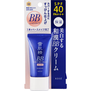 Kose Sekkisei White Bb Cream Moist 02 Natural Skin Color With Normal Brightness 30G