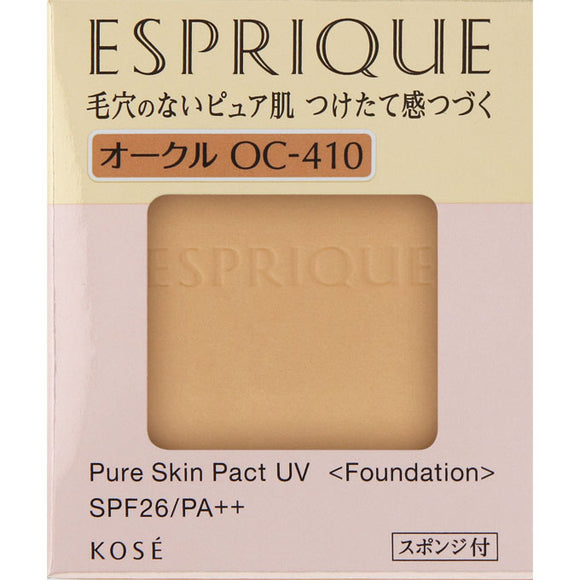 Kose Esplique Pure Skin Pact Uv Oc-410 Ocher 9.3G