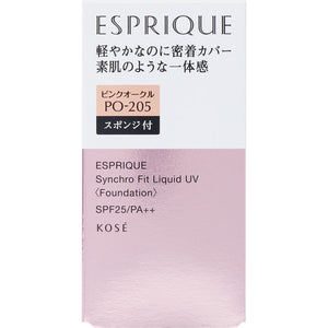 Kose Esprique Syncrofit Liquid UV PO205 Pink Ocher 30g