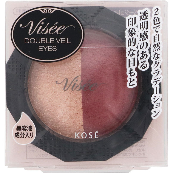 Kose Visee Riche Double Veil Eyes RD-6 Beige Red 3.3g