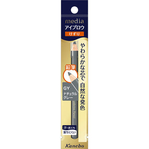 Kanebo Cosmetics Media Eyebrow Pencil A (Shaving) Natural Gray Gy