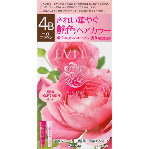Kanebo Cosmetics Evita Treatment Hair Color 4B 45g 45g (Non-medicinal products)
