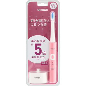 OMRON HEALTHCARE Sonic Electric Toothbrush Rechargeable Pink HT-B303-PK