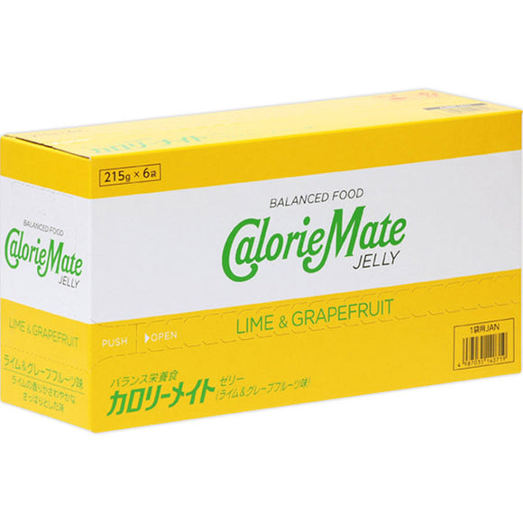 Otsuka Pharmaceutical Calorie Mate Jelly (Lime & Grapefruit Flavor) 215g x 6
