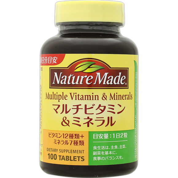Otsuka Pharmaceutical Nature Made Multivitamin & Mineral 100 Tablets