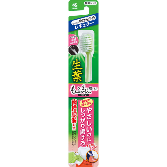 Kobayashi Pharmaceutical Fresh Leaf Mofumofu Brush Regular Soft