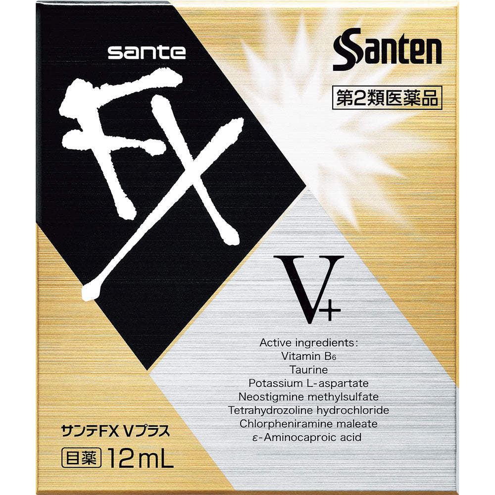 Santen Sante FX V Plus 12ml|Eye Drops|Cool – Goods Of Japan