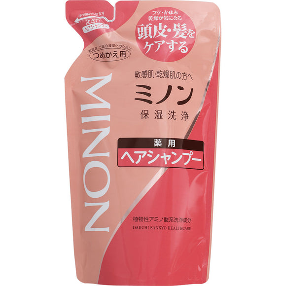 Daiichi Sankyo Health Care Minon Medicated Hair Shampoo Refill 380Ml