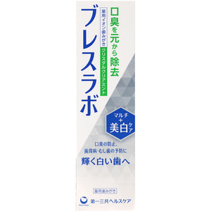 Daiichi Sankyo Healthcare Breath Lab Multi Whitening Care Crystal Clear Mentha 90g (Non-medicinal products)