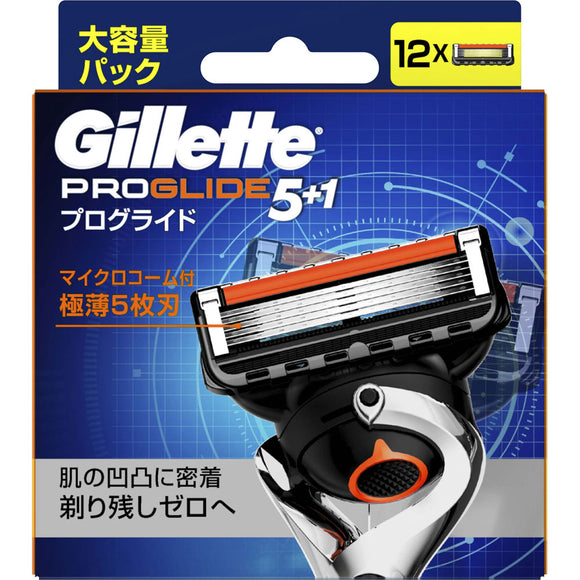 P & G Japan Gillette Proglide Manual 12 spare blades