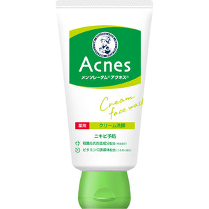 Rohto Mentholatum Acnes Medicated Cream Face Wash 130G