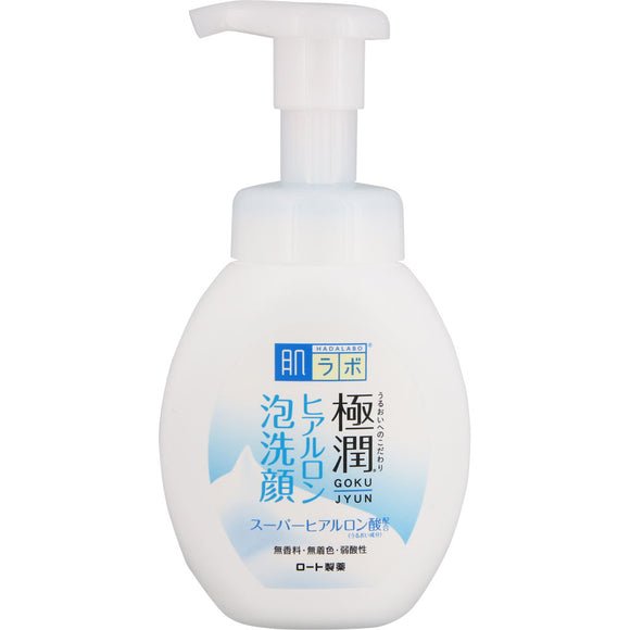 Rohto Pharmaceutical Skin Lab Gokujun Hyaluron Foam Face Wash 160Ml