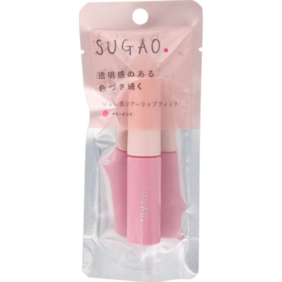 Rohto Sugao Jure Sensitive Sheer Lip Tint Berry Pink 4.7Ml
