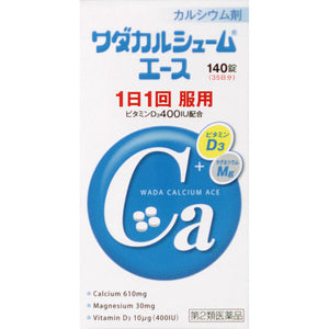 Wada Calcium Pharmaceutical Wada Calcium Ace 140 Tablets