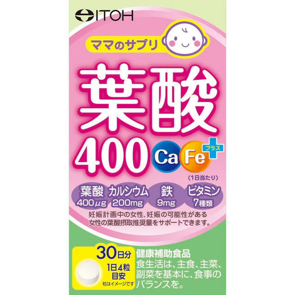 Ito Hanpo Medicine Folic Acid 400 Ca / Fe Plus 120 Tablets