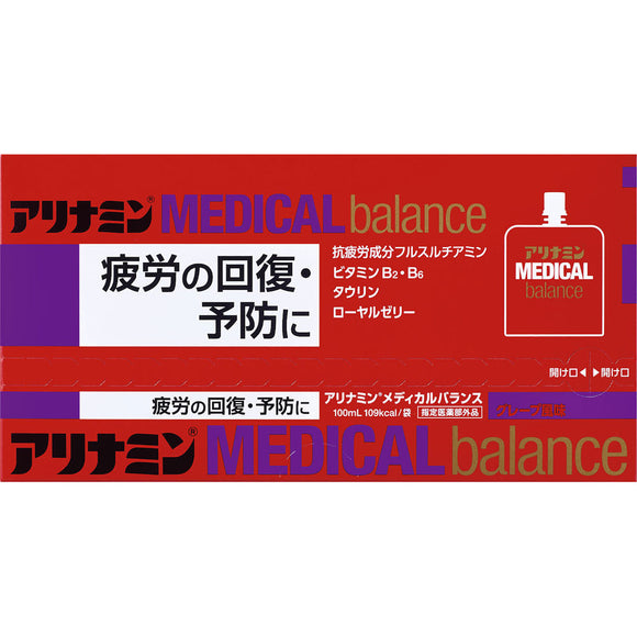 Alinamin Pharmaceutical Alinamin Medical Balance (grape flavor) 100mlx6