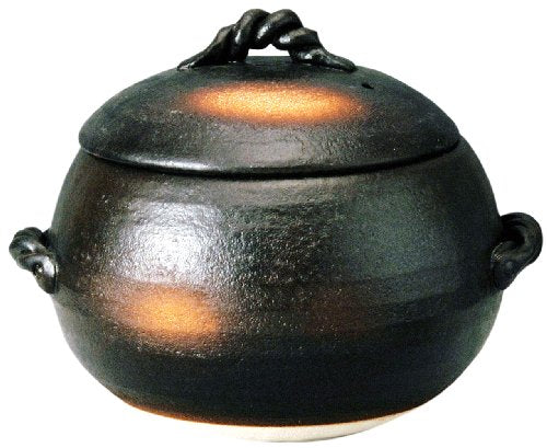 Banko ware rice clay pot 7 go cooked Iga style M4808