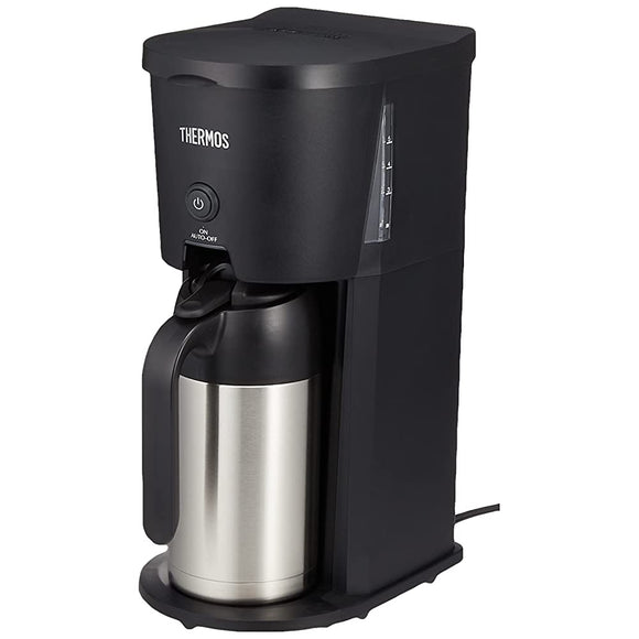 Thermos ECJ-700 BK Vacuum Insulated Pot Coffee Maker, 1.2 fl oz (0.63 L), Black