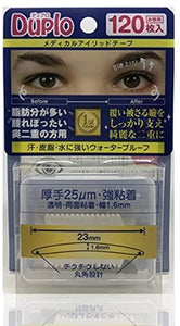 Duplo Duplo Medical Eyelid Tape Thick 25μm Strong Adhesive (Ptosis Prevention Tape) Transparent Double Sided 120 Sheets