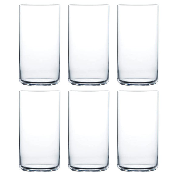 Toyo Sasaki Glass Tumbler, USURAI Dishwasher Safe, Made in Japan, 18.2 fl oz (560 ml), Set of 6 B-09129CS