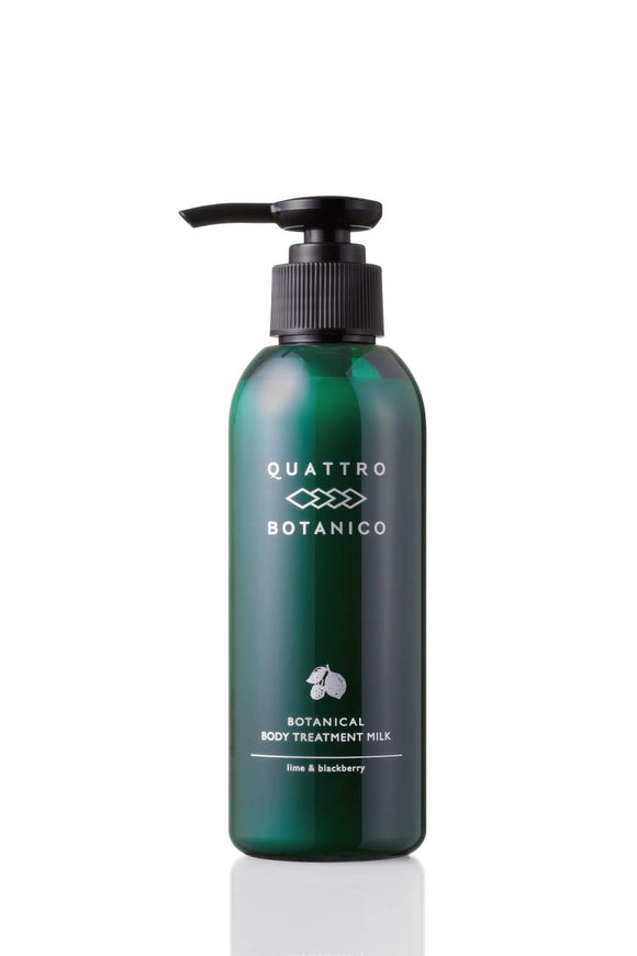 Quattro Botanico (body cream men's pump type) botanical body treatment milk 180ml moisturizing dry skin fragrance aroma whole body men skin care