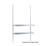 Takubo TP2-90L Drainage Shelf Series, Telescopic Tension Shelf, 2 Tiers, Width 19.7 - 35.4 inches (50 - 90 cm)