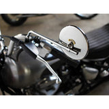 MOTOR ROCK MR-HC058P JCMA Mirror, Diameter 3.9 inches (100 mm), Polished 1.0 oz (Brass Tag/Brass Rivet)