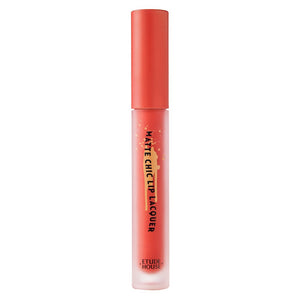 ETUDE Matte Thick Lip Lacquer OR202 (Super Orange) [Hard-to-fall lip]