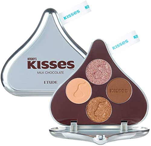 ETUDE Official Kiss Chocolate Play Color Eyes Eye Shadow Milk 1.2 Grams (x 4)