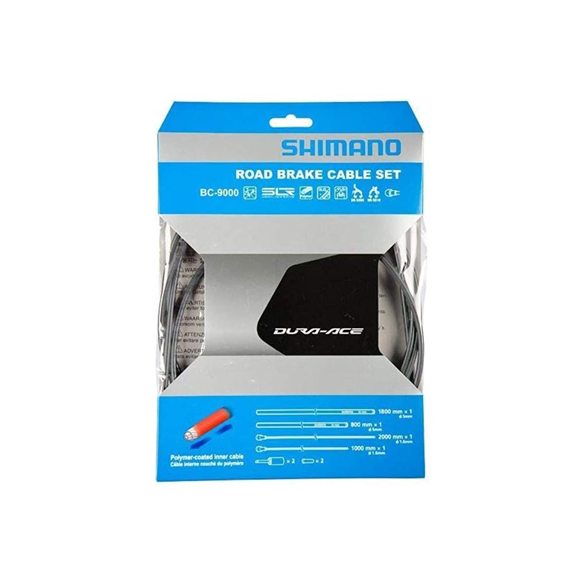 SHIMANO Bremszug-Set BC-9000 – Polymerbeschichtet, Grün, Edelstahl Für Optimale Bremsleistung