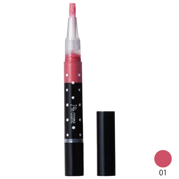 24h cosme 24 mineral lip gloss 01 passion red