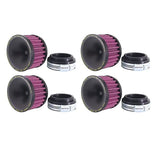 KOSO POWER FILTER (ROUND) φ 55 X Set of 4 ZEPHYR 1100 GPZ900R ZRX1200R ZRX1100 Z1000J XJR1300 Z - 1R Round Pawafiru
