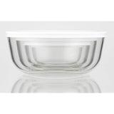 Iwaki KBC4150-W1 Pack Bowl Heat-Resistant Glass Storage Container, M, 27.1 fl oz (800 ml) x 4 Piece Set