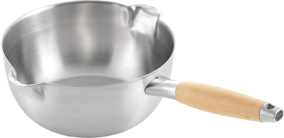 Yoshikawa PD3007 Snow Pan, 7.9 inches (20 cm), Double-Ended, Stainless Steel, Made in Japan