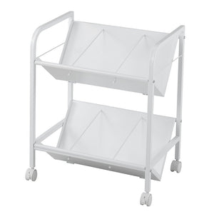 Nakabayashi CWA-002W File Wagon, 2 Tiers, White