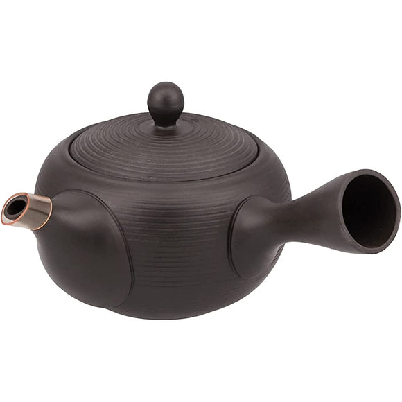 Chubu Burn Black Kiln strange Round teapot Line Tier Y814